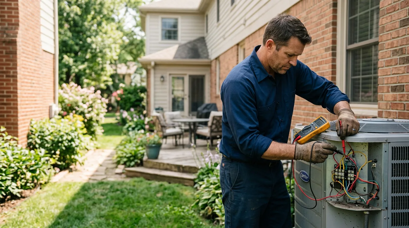 HVAC technician working near Belton, KY